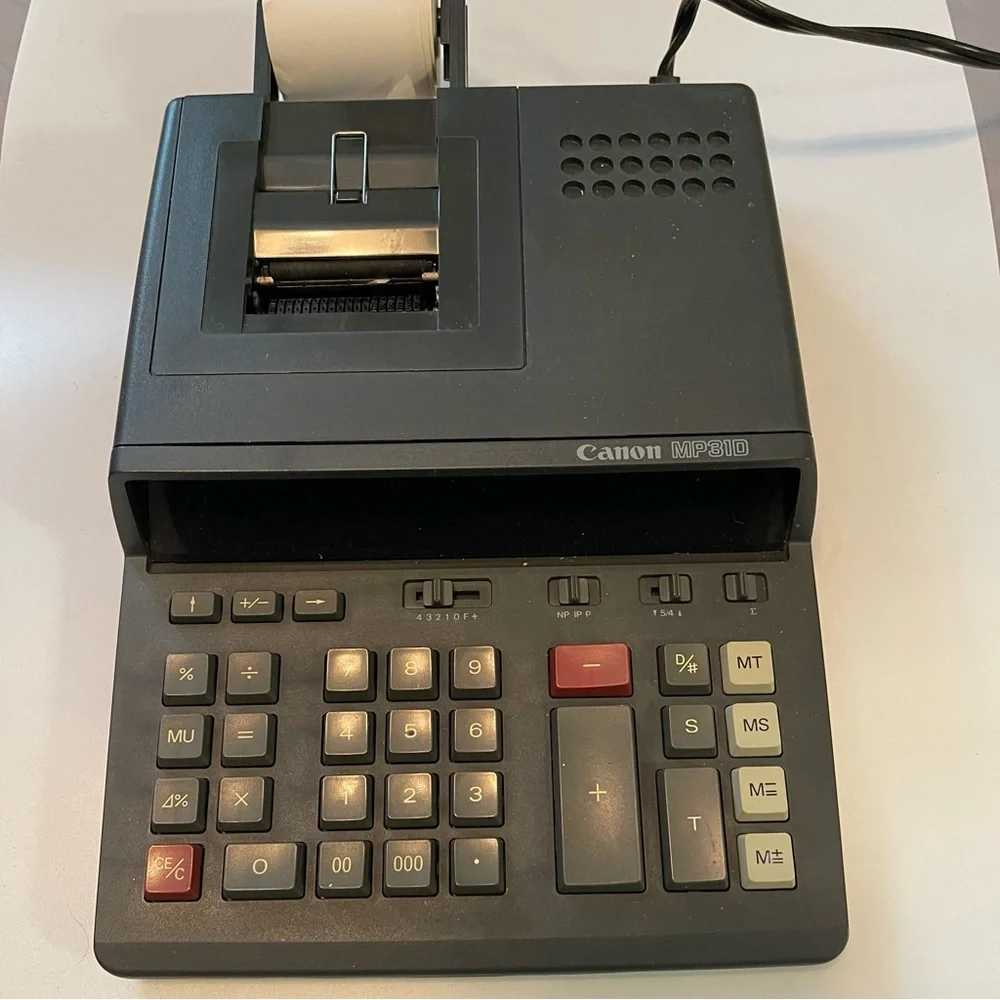 Canon MP31D VTG Printing Desktop Equip Adding Machine Calculator 3 Rolls Paper